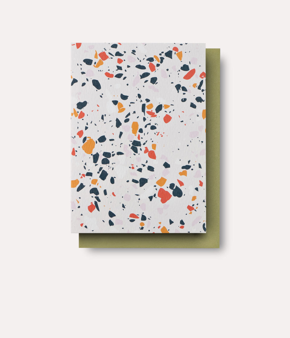 Mustard Terrazzo Art Card