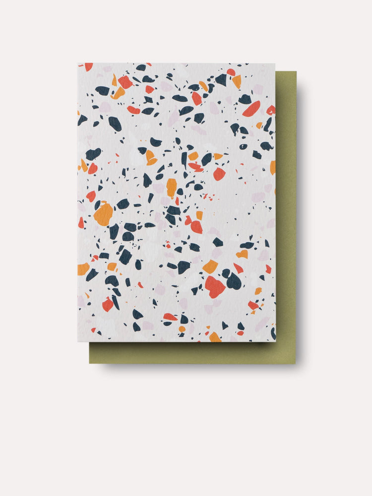 The Completist Mustard Terrazzo Art Card