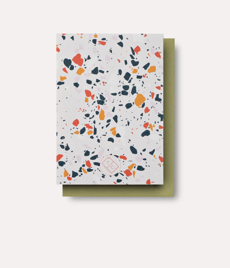 The Completist Mustard Terrazzo Art Card