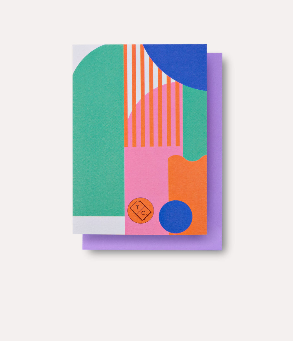 Miami Stripes Art Card