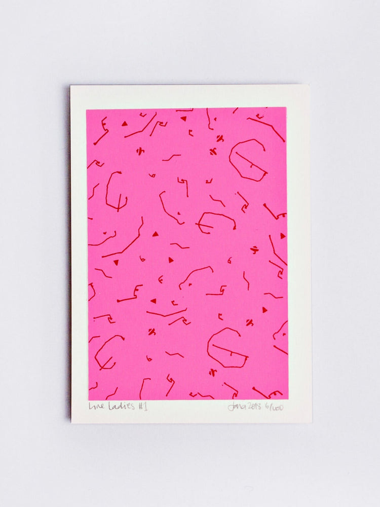 The Completist Line Ladies #1 Limited Edition Screen Print