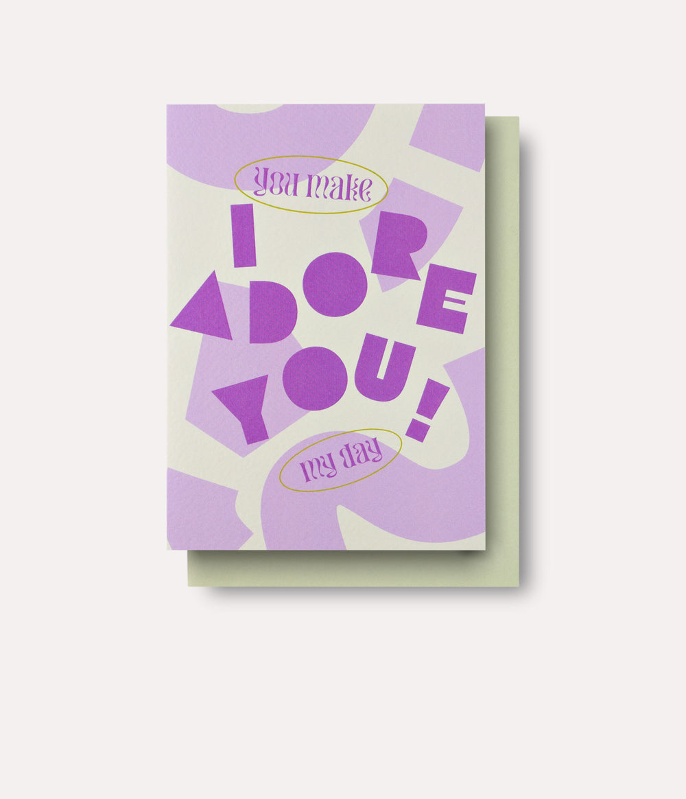 Apostrophe Adore You Card