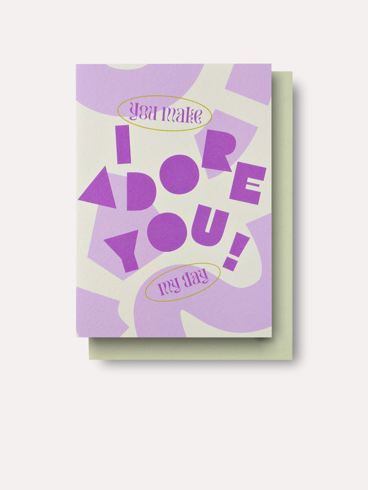 The Completist Apostrophe Adore You Card