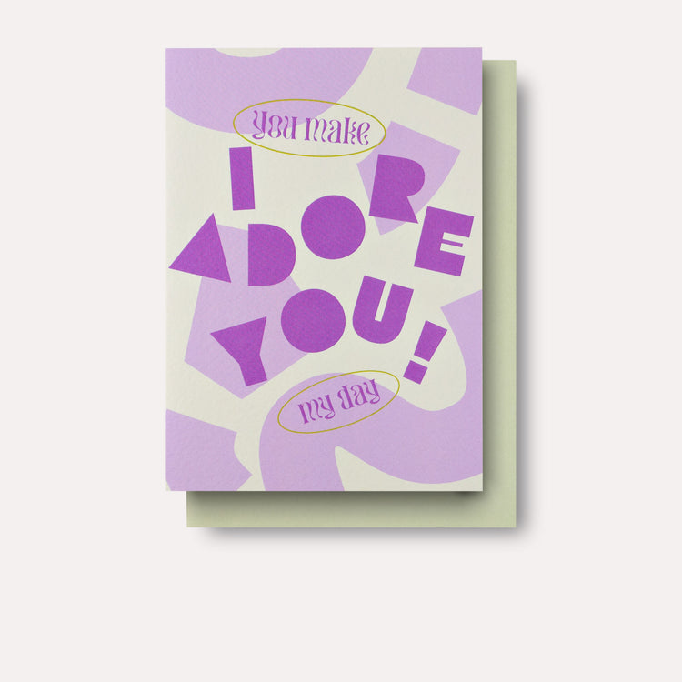 Apostrophe Adore You Card