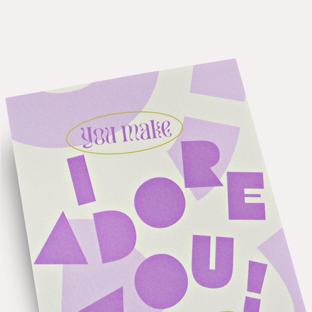 Apostrophe Adore You Card