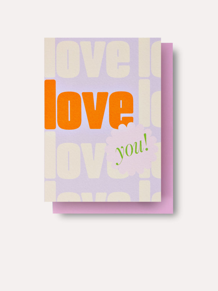 Violet Love You Card