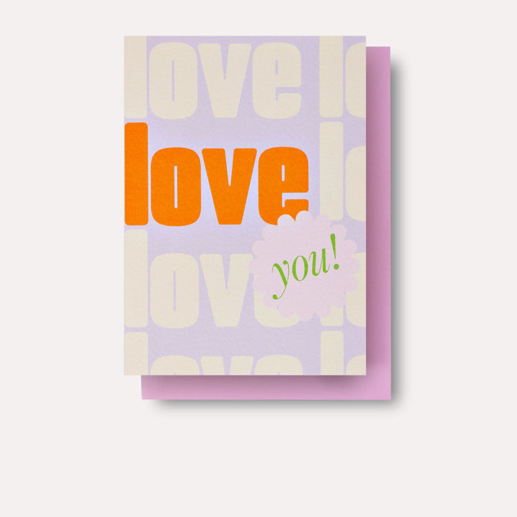 Violet Love You Card