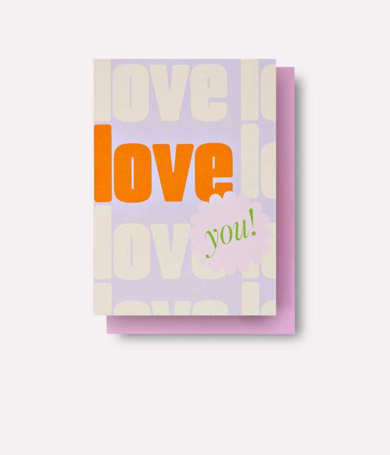 Violet Love You Card