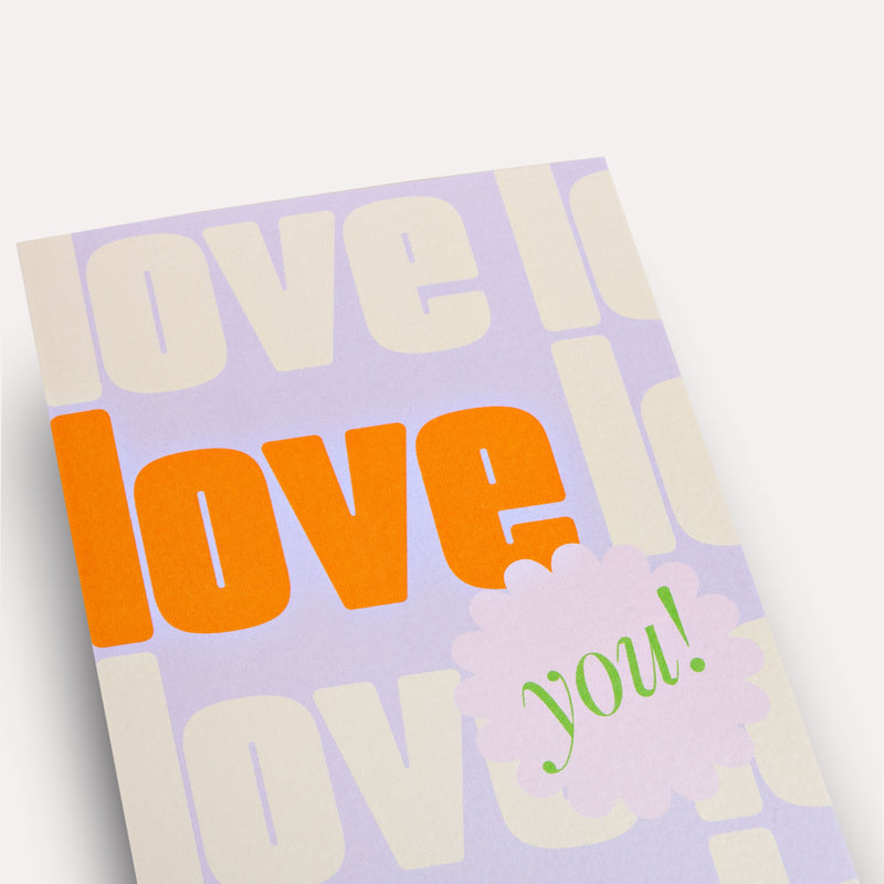 Violet Love You Card