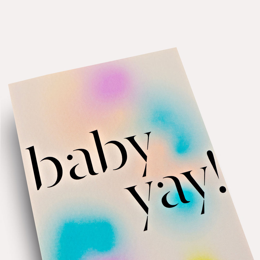 Gradient Baby Card