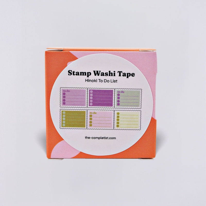 The Completist Hinoki To Do Giant Stamp Washi Tape