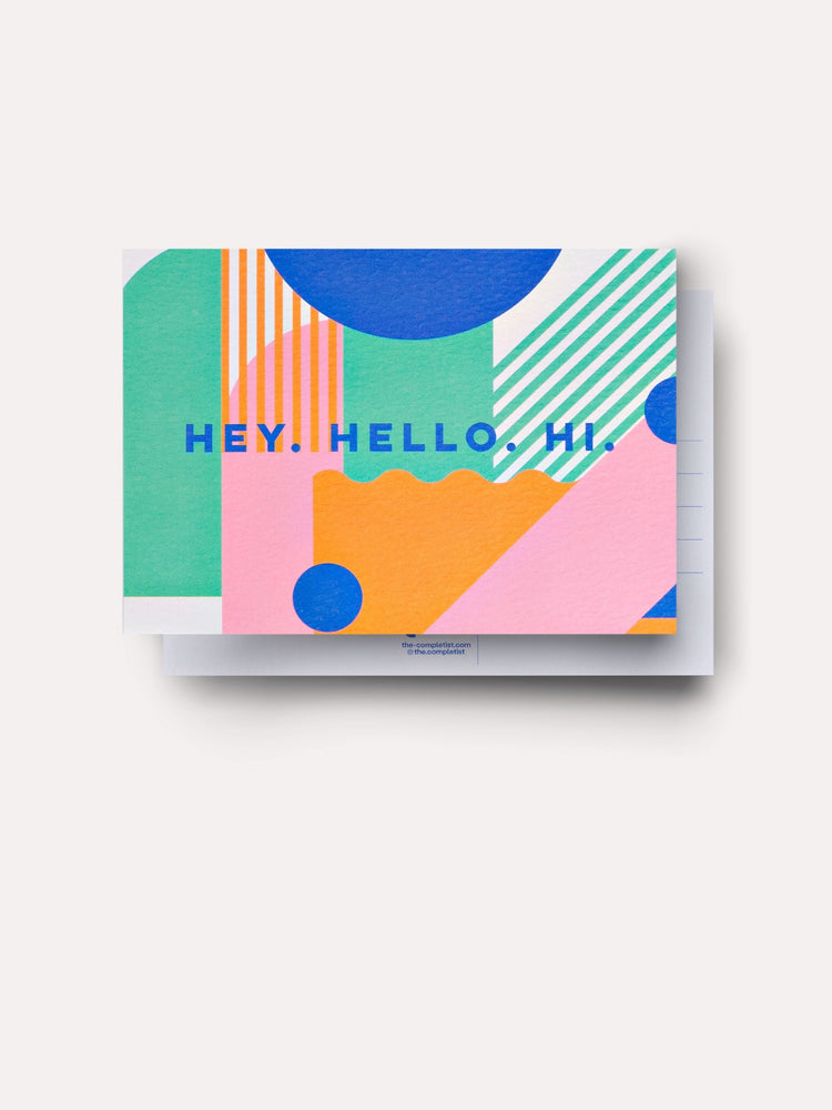 The Completist Miami Stripes Postcard