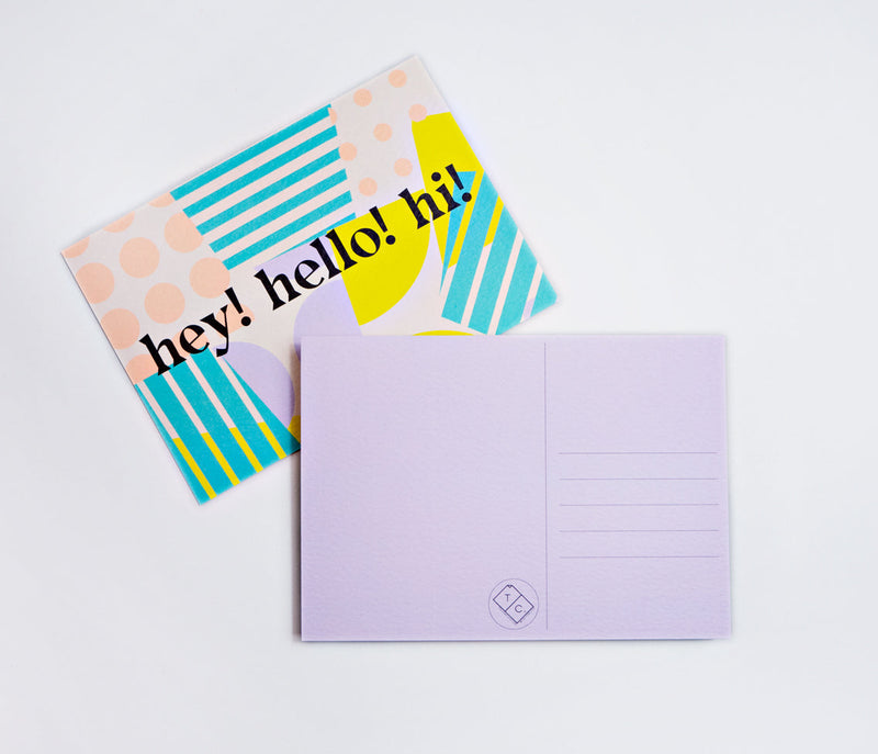 The Completist Spots + Stripes Postcard