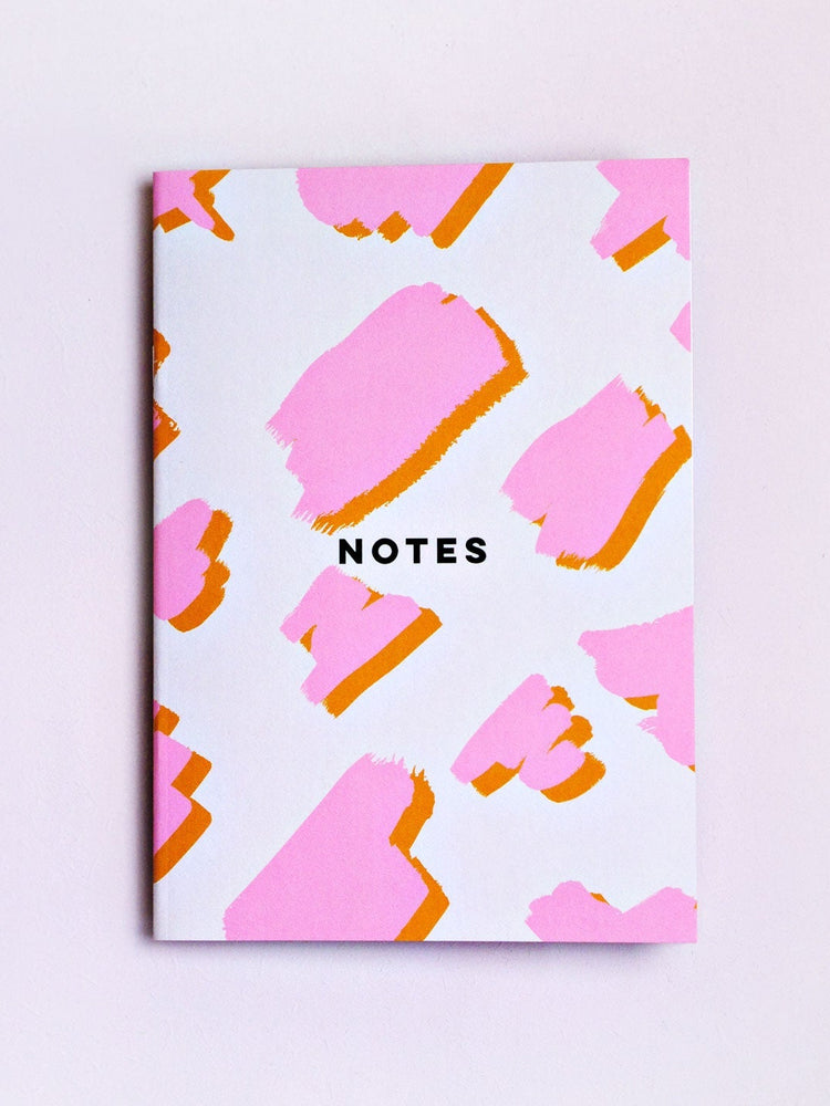 The Completist pink animal print notebook