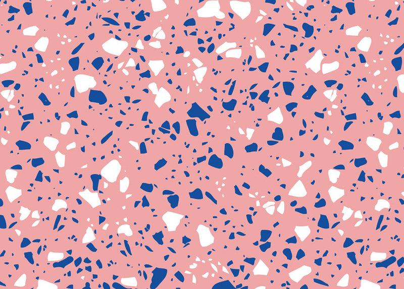 The Completist Pink Terrazzo Gift Wrap