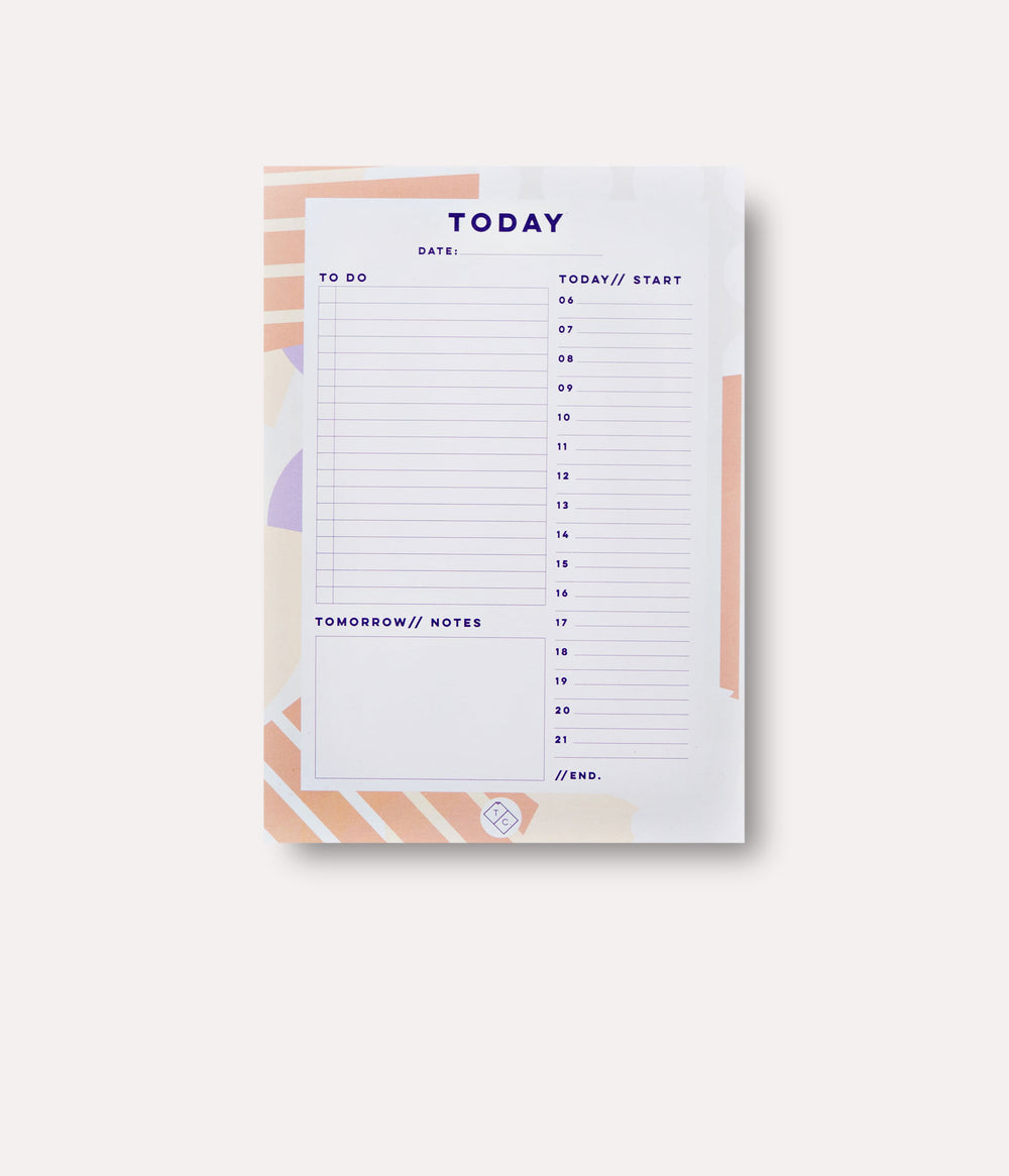 Spots + Stripes Daily Planner Pad