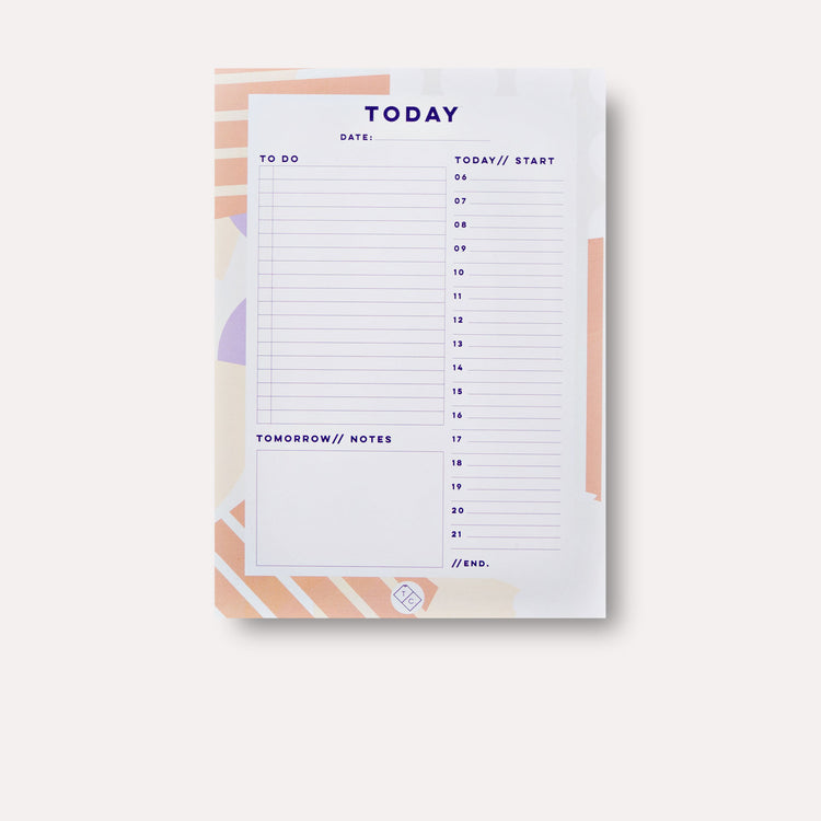 Spots + Stripes Daily Planner Pad