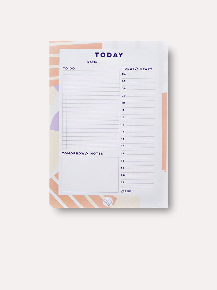 The Completist Spots + Stripes Daily Planner Pad