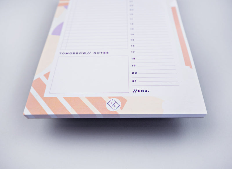 The Completist Spots + Stripes Daily Planner Pad