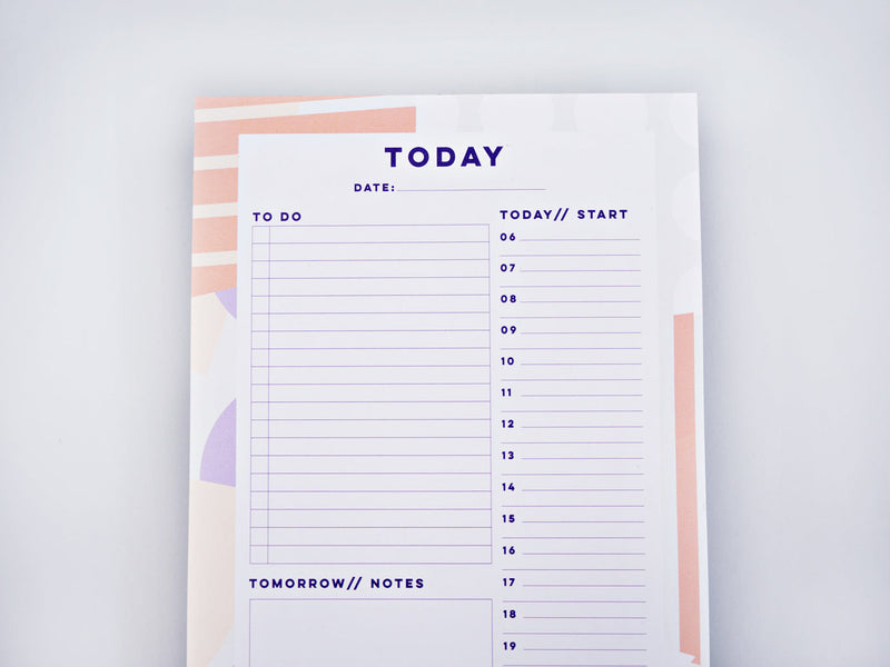 The Completist Spots + Stripes Daily Planner Pad