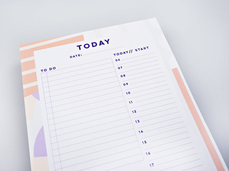 The Completist Spots + Stripes Daily Planner Pad