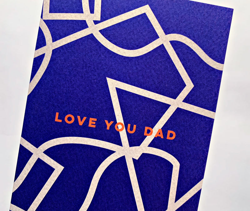 The Completist Love You Dad Shapes Card