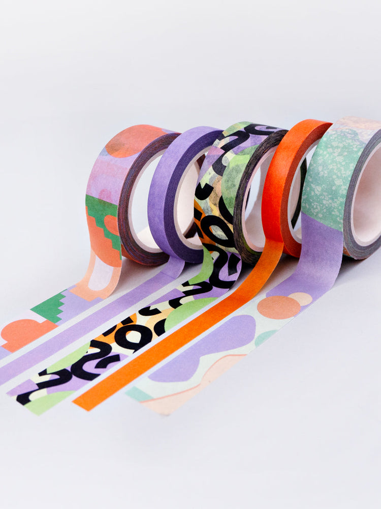 The Completist Pastel Cities Washi Tape Set