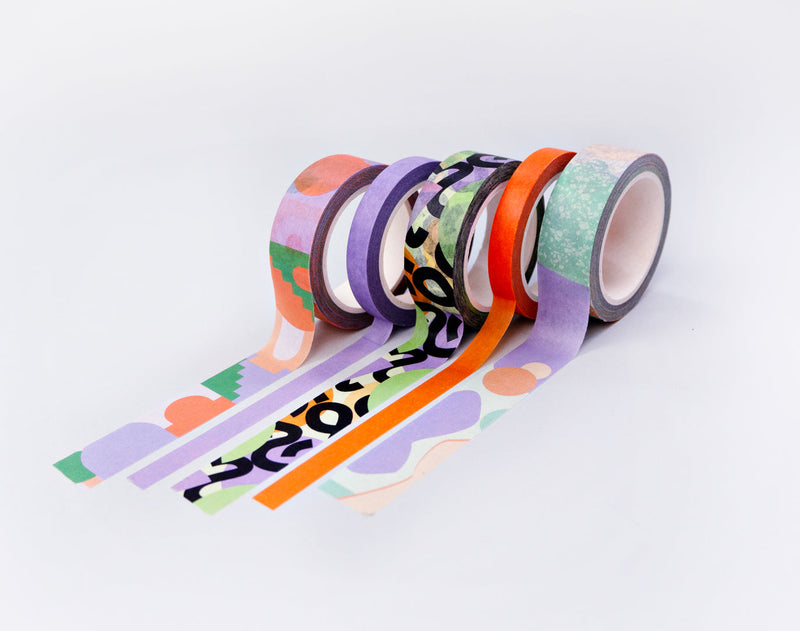 The Completist Pastel Cities Washi Tape Set