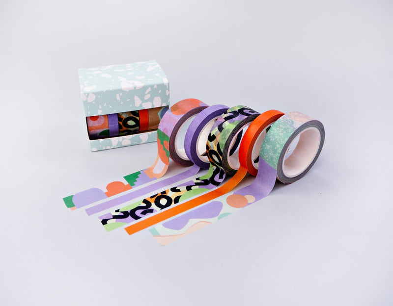 The Completist Pastel Cities Washi Tape Set