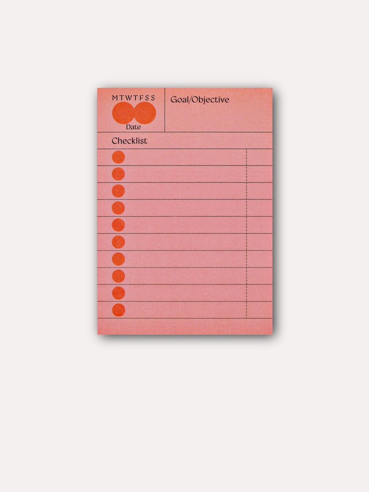 The Completist Hinoki Goal Checklist Sticky Notes