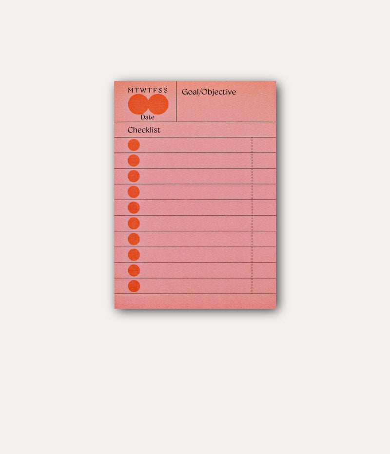 The Completist Hinoki Goal Checklist Sticky Notes