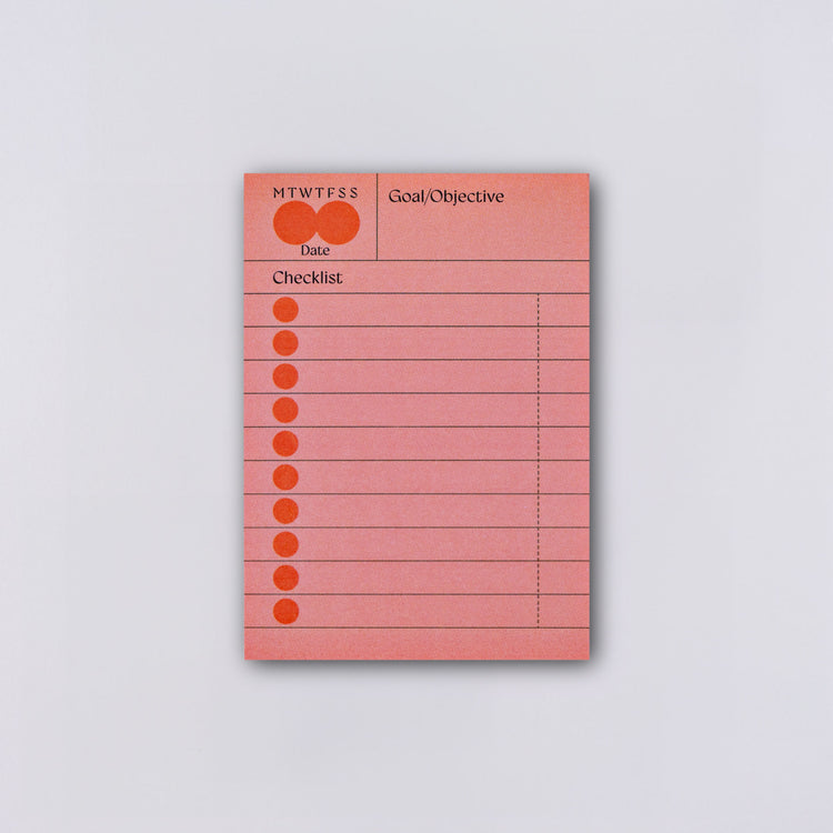 Hinoki Goal Checklist Sticky Notes