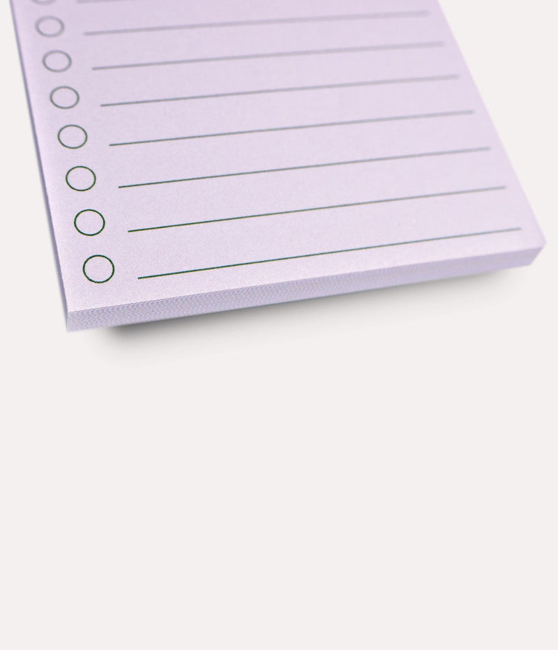 The Completist August To Do List Sticky Notes