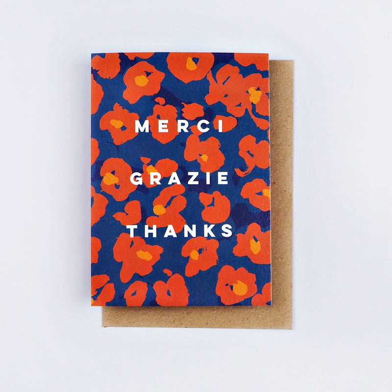 The Completist Painter Flower Thank You Card