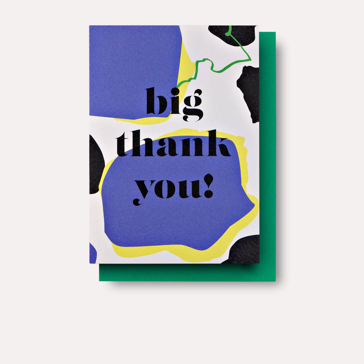 Mulberry Big Thank You Card