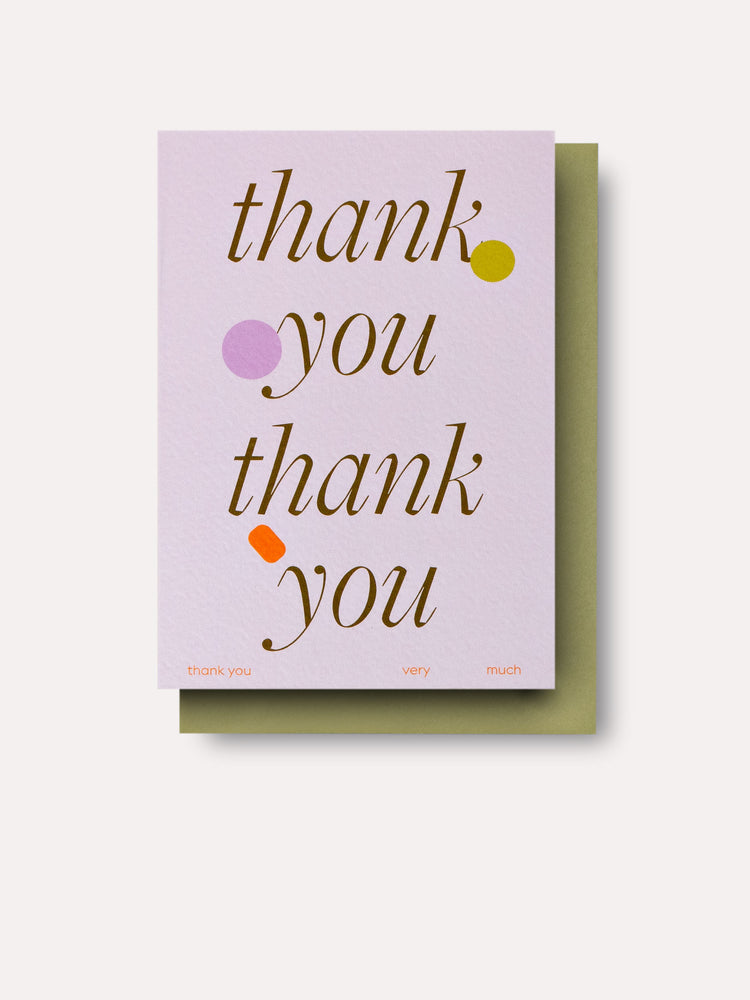 Ellipse Thank You Card