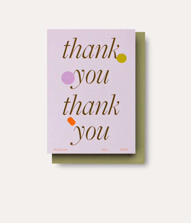 Ellipse Thank You Card