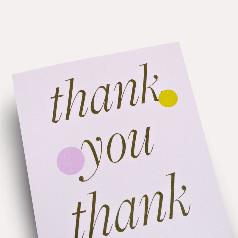 Ellipse Thank You Card