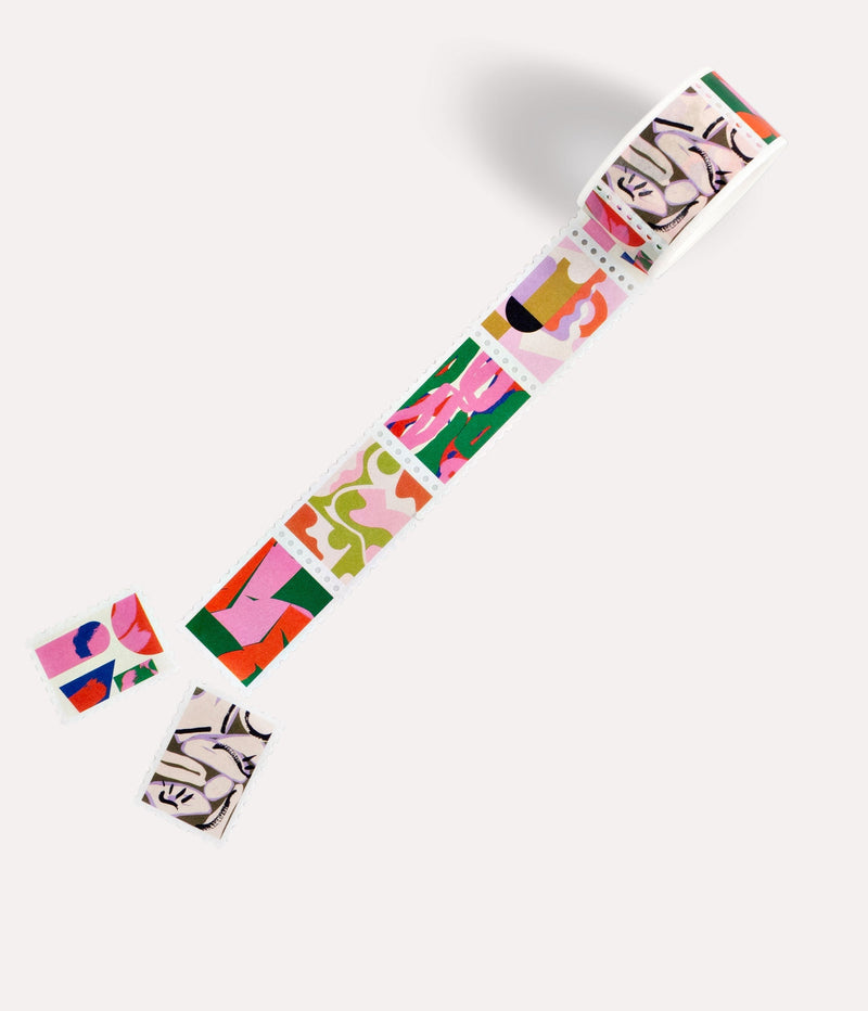 The Completist Capri Mix Stamp Washi Tape