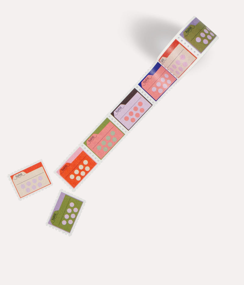 The Completist Habit Tracker Stamp Washi Tape