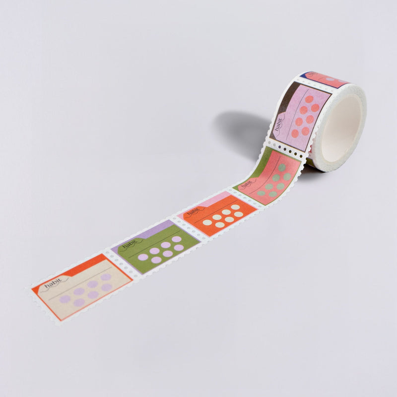 The Completist Habit Tracker Stamp Washi Tape