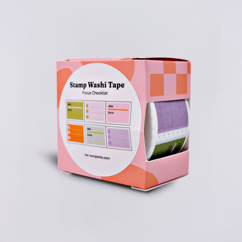 The Completist Focus Checklist Stamp Washi Tape