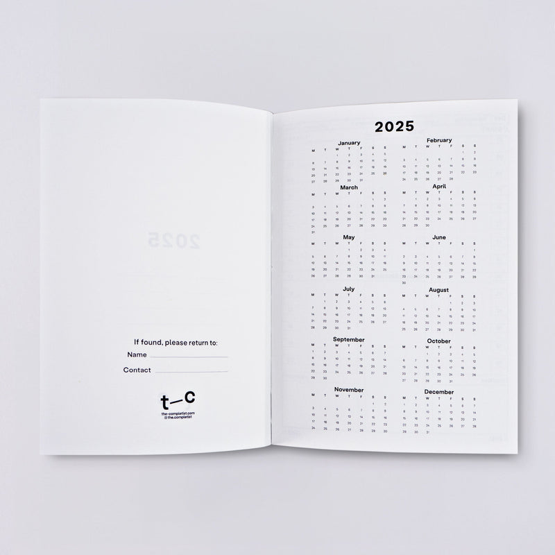 The Completist 2025 Hinoki Daily Planner